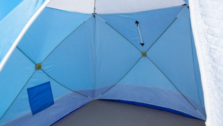 Палатка зимняя КУБ 3 (трехслойная) LONG дышащая