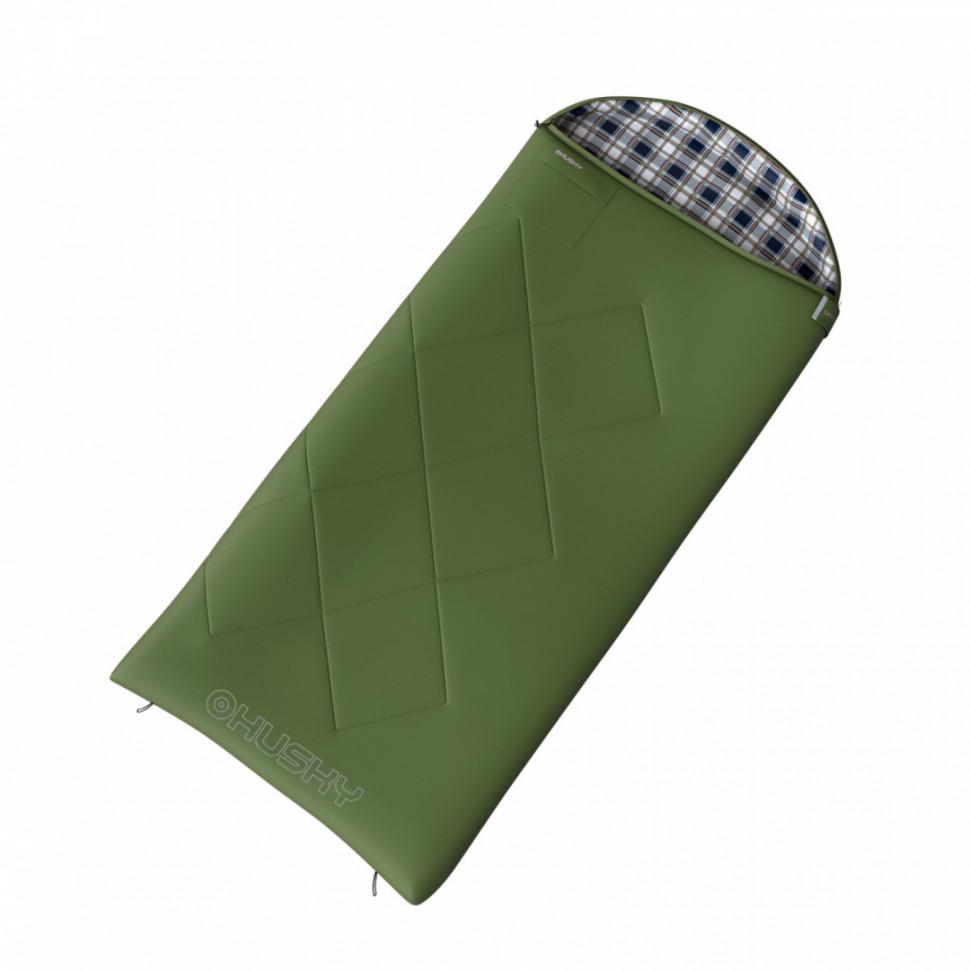 GARY - 5 220x90 спальный мешок, -5, правый, зелёный