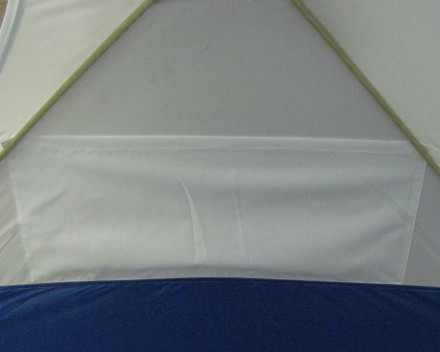 Палатка КУБ 4 (однослойная), 2,1x2,1 м, PU 1000, бело-синий