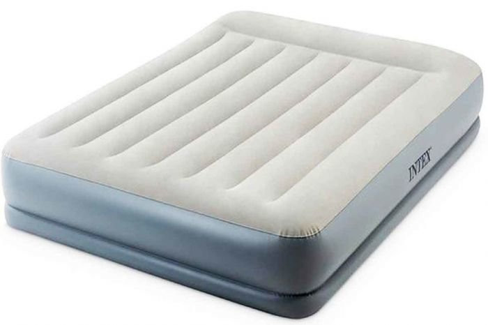 Кровать надувная Pillow Rest Twin 203*152*30 см со встр. насосом 220В, Intex